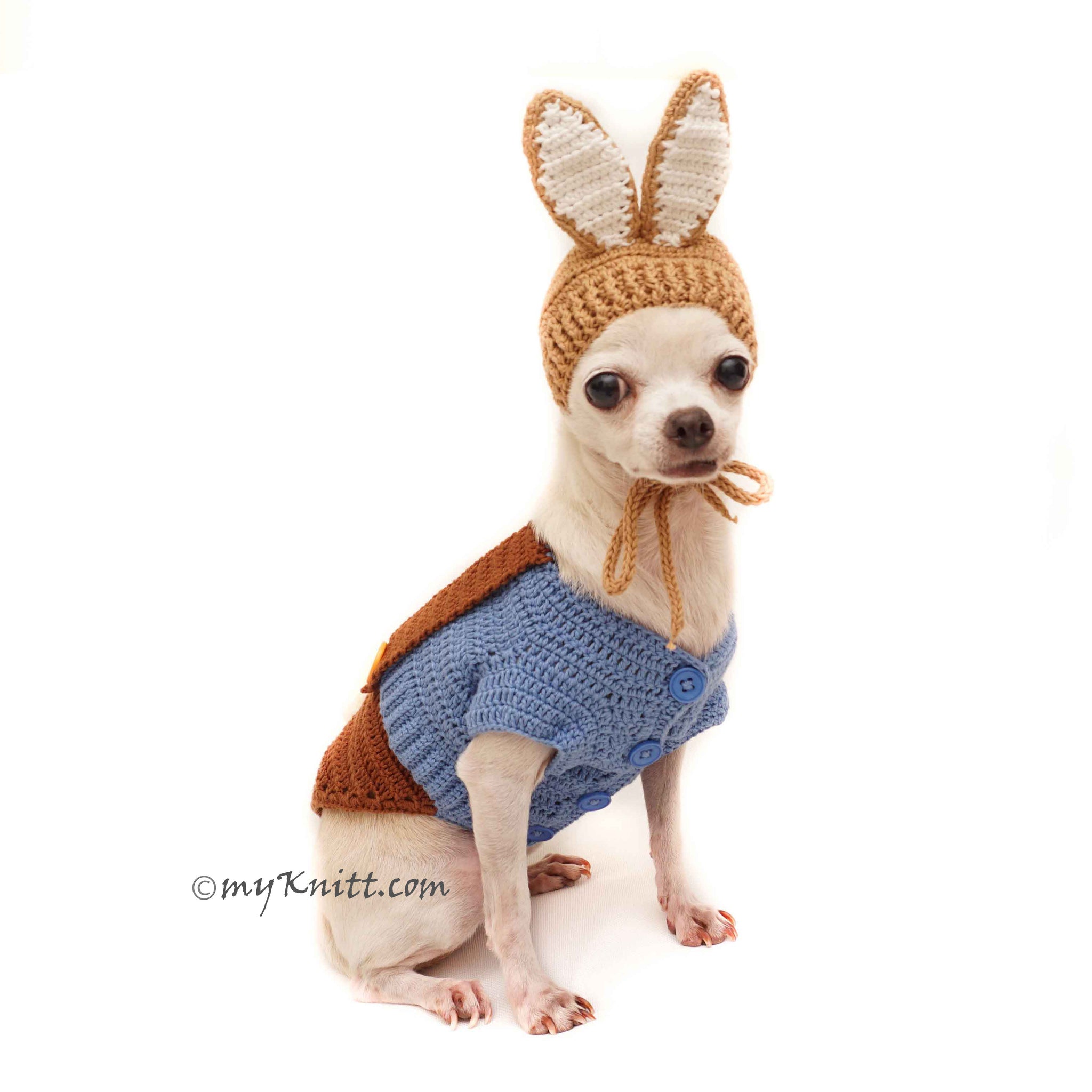 Peter Rabbit Pet Costume, Rabbit Bunny Dog Costume Dog Hat DF149 Mykni ...