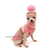 Cute Dog Clothes Pink Crochet by Myknitt
