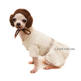 Princess Leia Dog Hat Crochet by Myknitt