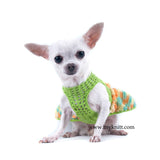Net Crochet Chihuahua Clothes Ball Gown Dog Dress DF15