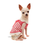 Custom Fit Dog Dress Pink By Myknitt
