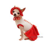 Red Dress for Chihuahua, Chihuahua Dress Custom by Myknitt