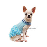 Custom Dog Wedding Dress Blue Myknitt