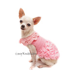 Summer Dog Dress Crochet Pink Myknitt