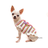 Baby Pink Purple Rose Crochet Cat Dog Clothes by Myknitt 