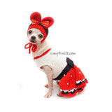 Minnie Pet Costume Crochet, Custom Dog Clothes, Cat Clothes DF183 Myknitt