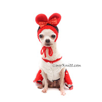 Minnie Pet Costume Crochet, Custom Dog Clothes, Cat Clothes DF183 Myknitt
