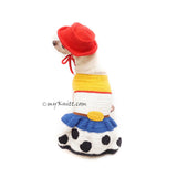 Jesse Toy Story Costume for Dogs Cats, Cowboys Dog Hat Crochet, Funny Halloween Costume DF186 Myknitt