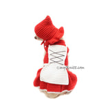 Funny Dog Costume Crochet Red Riding Hood DF188 Myknitt