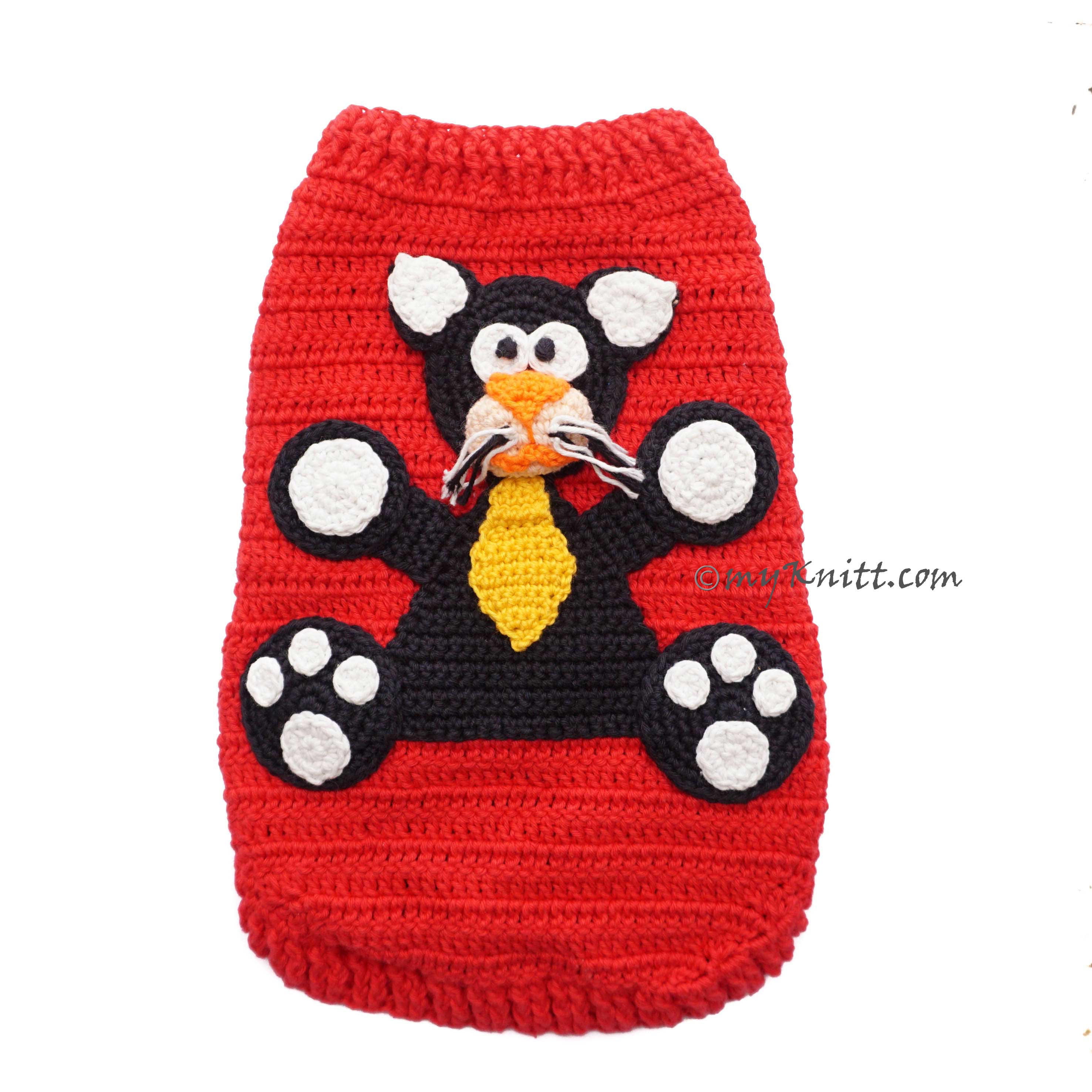 Cute Costume Cats Applique Crochet by Myknitt