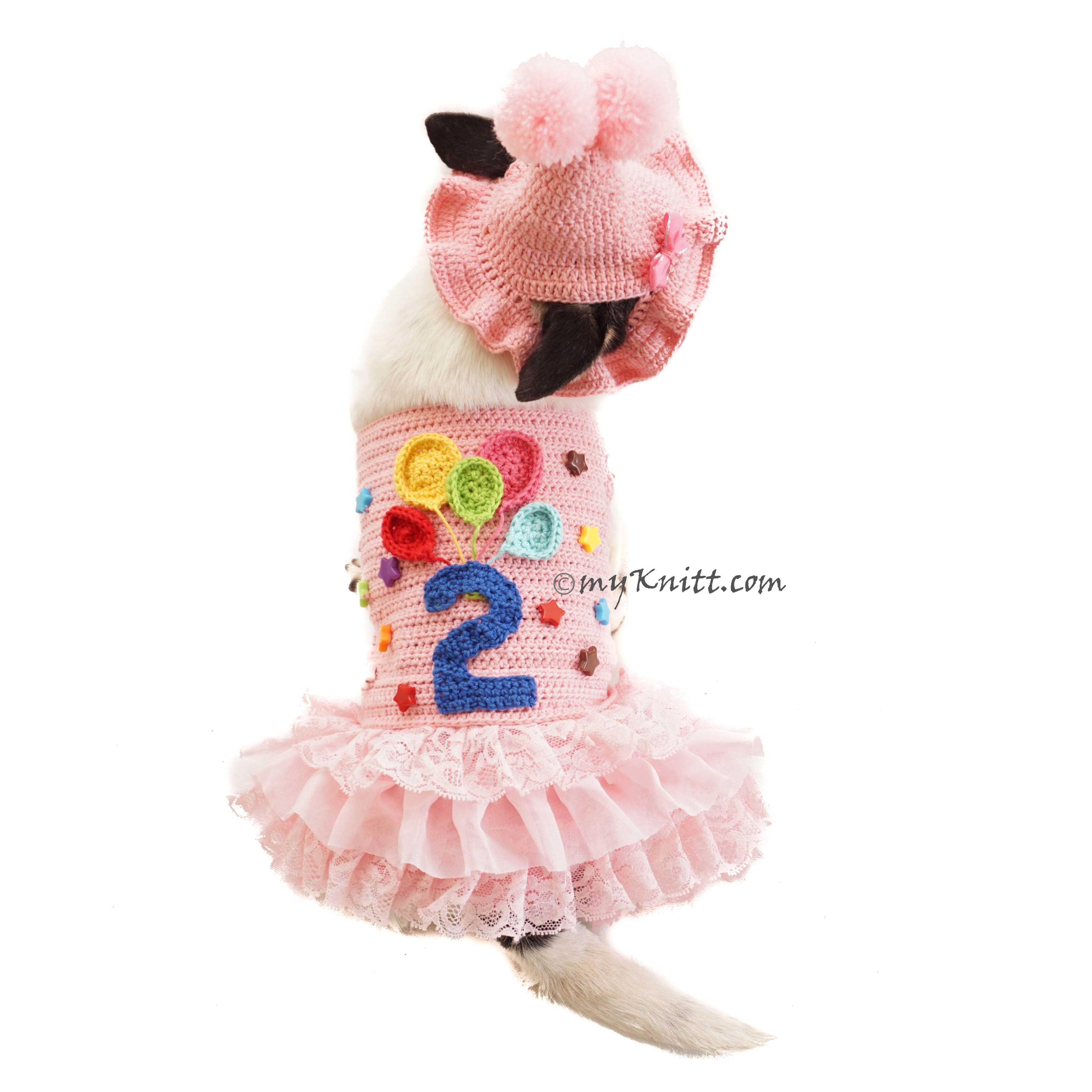 Dog Birthday Party Dress Custom Myknitt