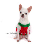 Christmas Tree Chihuahua Clothes Crochet Dog Sweater DF1 by Myknitt (3)