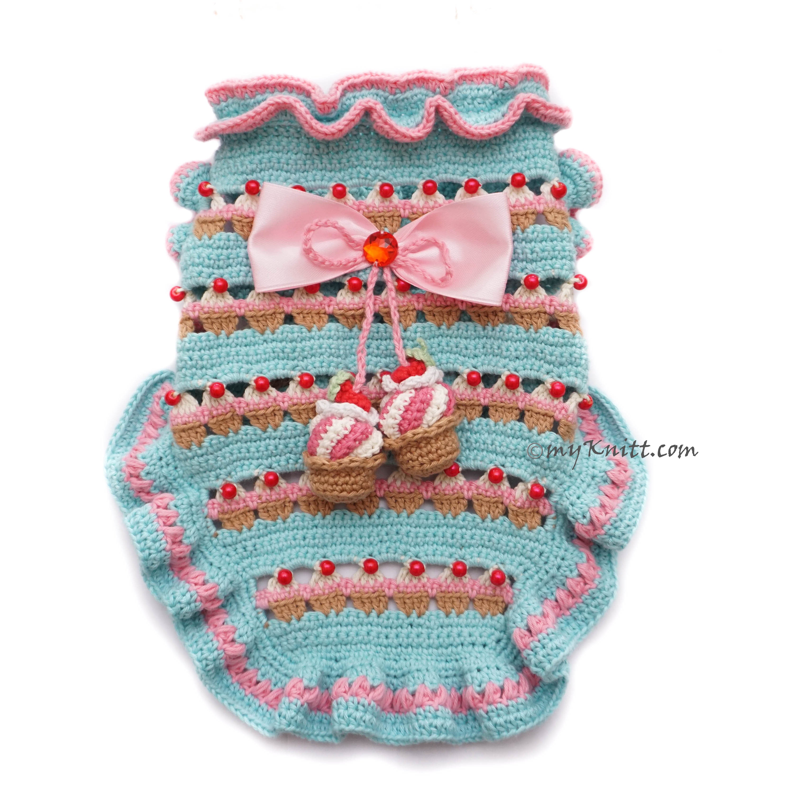 Crochet Cupcake Dog Dress Myknitt