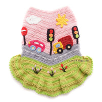 Urban City Traffic Car Pink Dress DF224