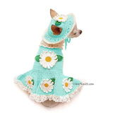 Sunflower Dress Crochet Dog Sun Hat Sunflower Crochet DF229 Myknitt 