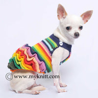 Victorian Ruffle Rainbow Chihuahua Clothes DF49