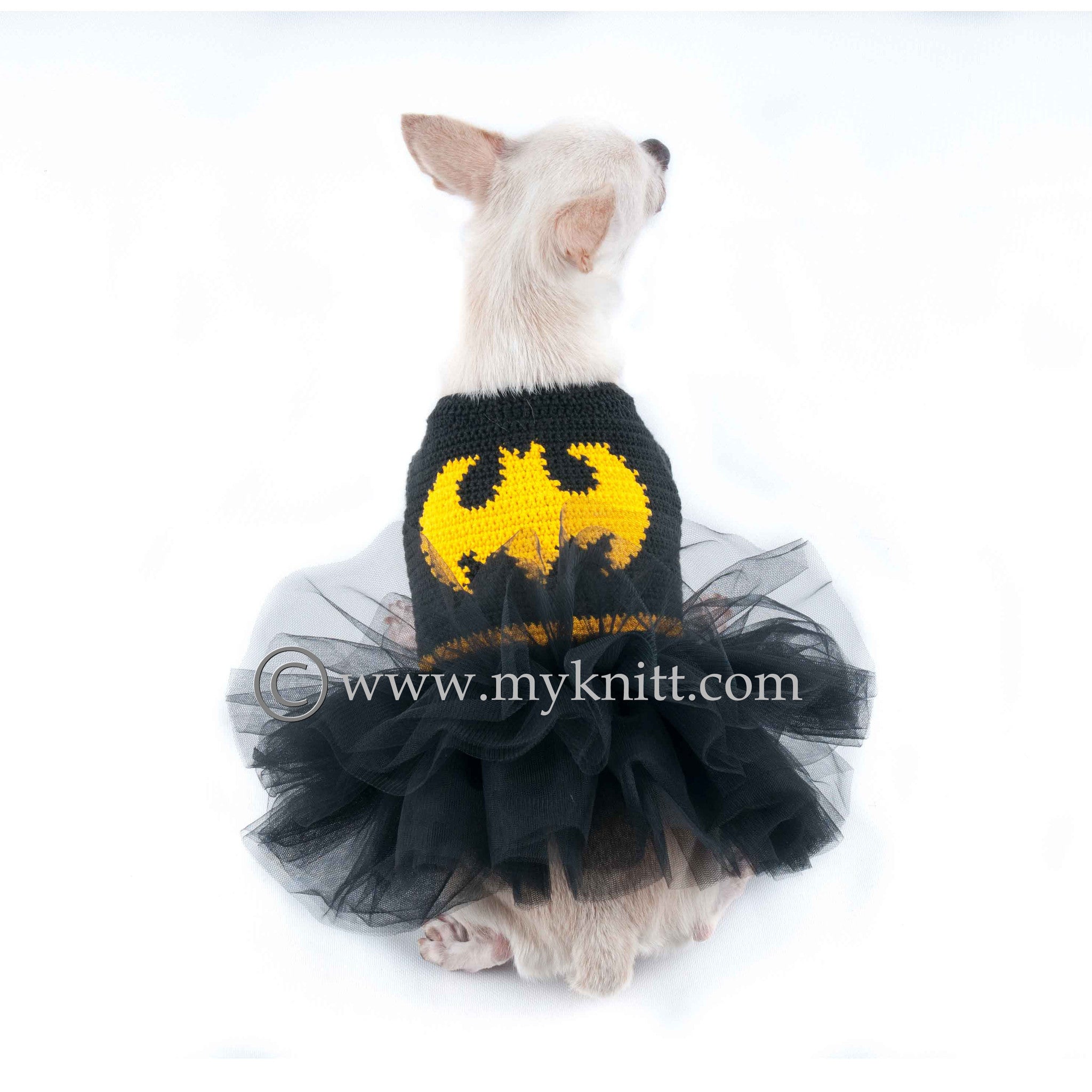 Batman Superheroes Dog Dresses DC Comics Pet Costumes Unique Crochet DF66