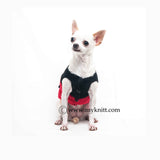 Beetle Dog Costumes Cute 3D Handmade Crochet Black and Red Pet Clothes DF70