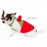 Jingle Bells Handmade Knitted Christmas Dog Sweater DF77 by Myknitt (3)
