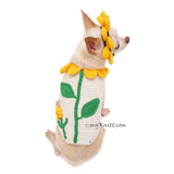 Sunflower Costume for Dogs Cute Pet Halloween Costume DF94 by Myknitt (1)