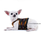 Choke Free Dog Harness Vest Cotton Chihuahua Clothes with Ring D DH1