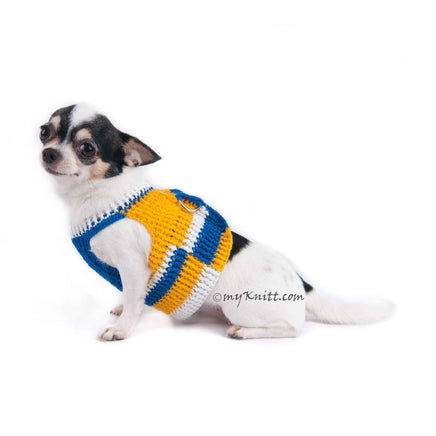 Velcro Adjustable Dog Harness by Myknitt DH31 (3)