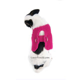 Velcro Dog Harness Pink Cotton Choke Free Chihuahua Harnesses DH35 Myknitt (1)