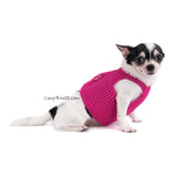 Velcro Dog Harness Pink Cotton Choke Free Chihuahua Harnesses DH35 Myknitt (2)