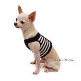 Nautical Marine Sailor Custom Dog Harness DH78 by Myknitt