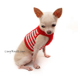 Red Dog Harness Vest, Chihuahua Clothes DH79 By Myknitt