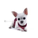 Burgundy Pink Cotton Dog Harness Soft Pet Vest Harness DH7 by Myknitt (2)