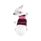 Soft Comfortable Pink Burgundy Hand Crochet Dog Harness DH7