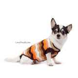 Pumpkin Dog Costume for Halloween Unique Wavy Crocheted DK781 by Myknitt (2)