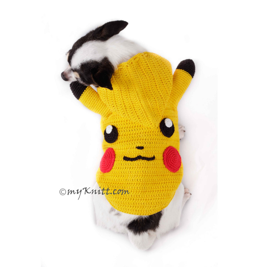 Pikachu Dog Hoodie Pokemon Go Pet Costume for Halloween DK784