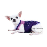Butterfly Dog Harness Purple Summer Dog Clothes DK907 (3)