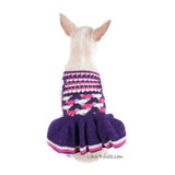 Purple Pink Dog Dress Myknitt