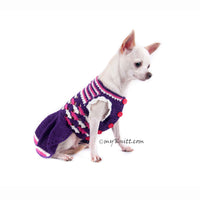 Purple Pink Dog Dress Myknitt (1)