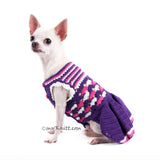Purple Pink Dog Dress Myknitt (3)