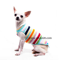 Colorful Cute Dog Clothes Cotton Handmade Crochet DK995