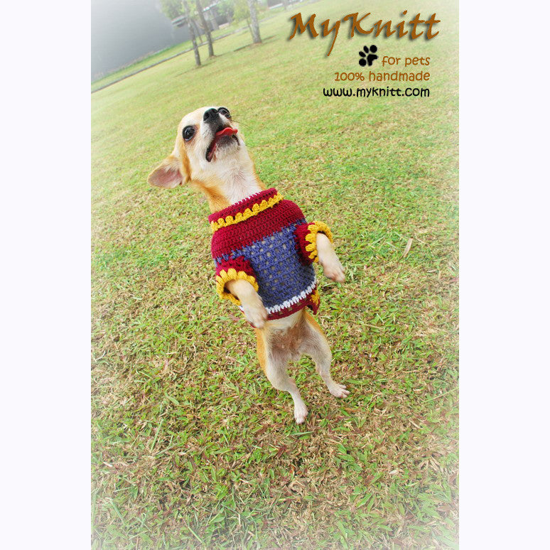 Casual Dog Clothes Lightweight Cotton Chihuahua Clothing DK817 by Myknitt