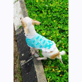 Turquoise Dog Coat Cute Cat Clothes Handmade Crocheted DK819 by Myknitt (1)