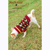 Camo Dog Sweater Cotton Soft and Warm Handmade Knitting DK821 by Myknitt (2)