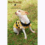 Black Yellow Diamond Chihuahua Clothes Cotton Knitting DK823 by Myknitt (1)