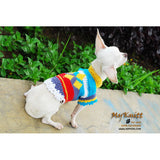 Cute Houndstooth Dog Clothes Colorful Chihuahua Clothing DK829 by Myknitt (1)