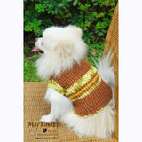 Warm Dog Sweater Cotton Handmade Crochet DK832 by Myknitt (1)