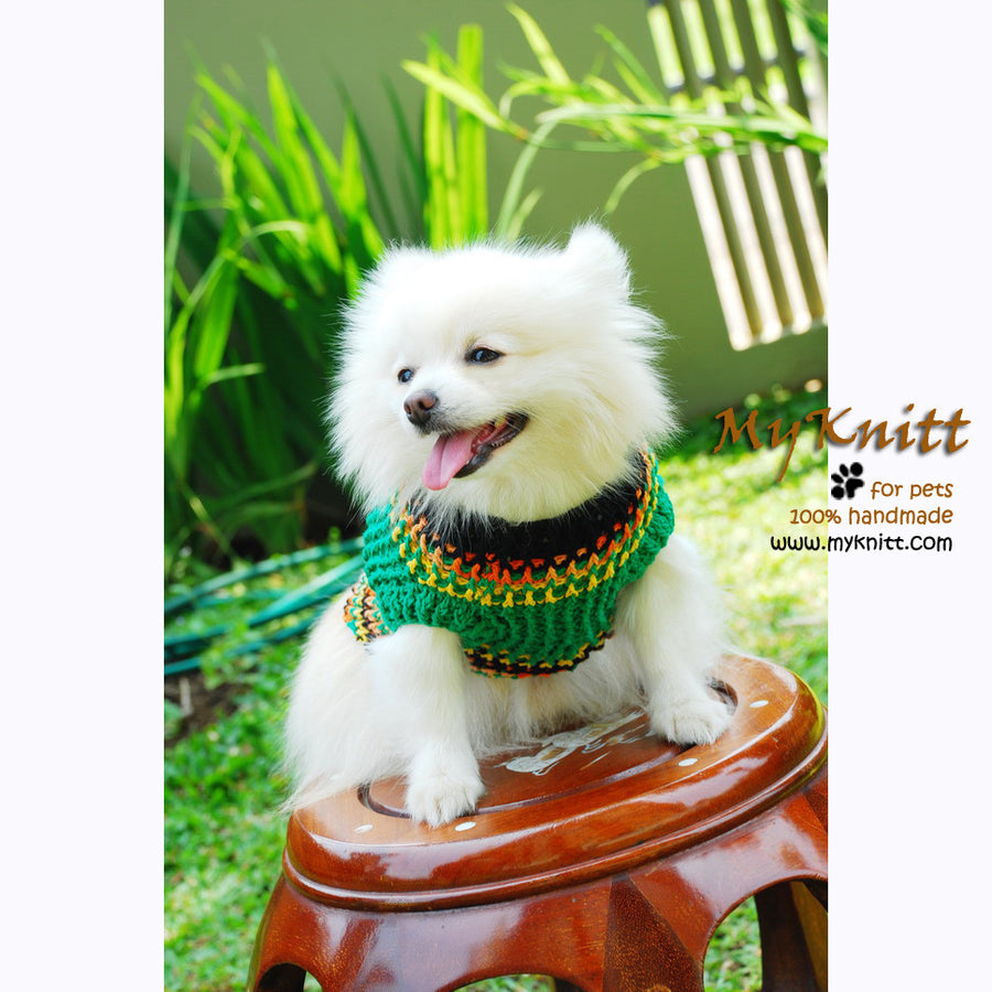 Burgundy Warm Boy Dog Sweater DK870 main image 1