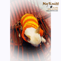 Orange Puppy Sweatshirts Puppy Coats Knitted Doggie Coats DK846 by Myknitt (1)
