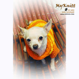 Orange Puppy Sweatshirts Puppy Coats Knitted Doggie Coats DK846 by Myknitt (3)
