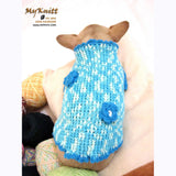 Winter Dog Coats Turquoise Blue Crochet Chihuahua Sweaters DK850 by Myknitt (2)