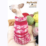 Pink Knitted Dog Sweater Japan Kimono Dog Clothes DK852 by Myknitt (2)